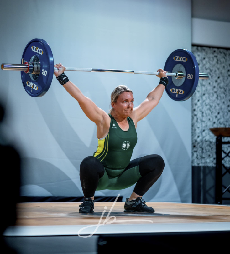 SAWLA member Joanne Flesfader at the 2023 Masters Commonwealth Championships, Oceania Championships, and World Cup (Auckland, New Zealand).